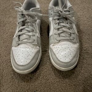 Nike Gray and White Sneakers